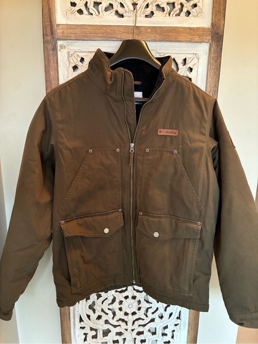 Columbia Men's Brown Insulated Jacket Size Medium